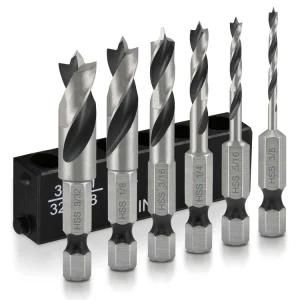 Power Tools HSS Drill Bits Hex Shank Stubby Brad Point Drill Bit