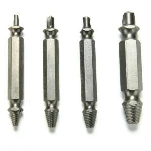 Power Tools HSS Drill Bits Factory, 4PCS/Set Broken Bolt Set Screw Extractor Drill Bit