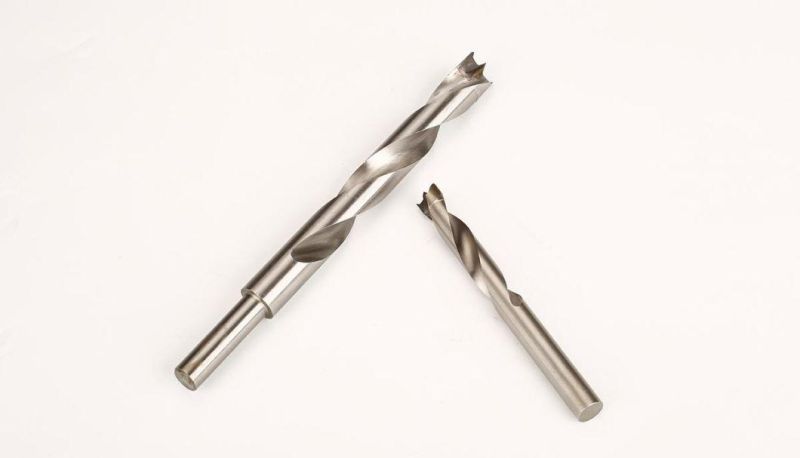 HSS Wood Lipped Brad Point Drill Bits Four Flute