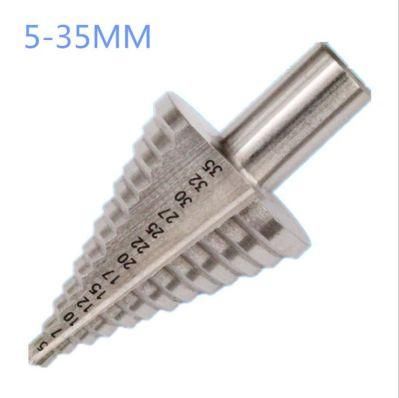 HSS Co M35 Straight Flute Hole Saw Stepped up Step Drill Bit for Drilling Holes Metal