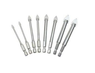 Hex Shank Alloy Tip Glass Drill Bits with Chrome Coated (SED-GDCH)