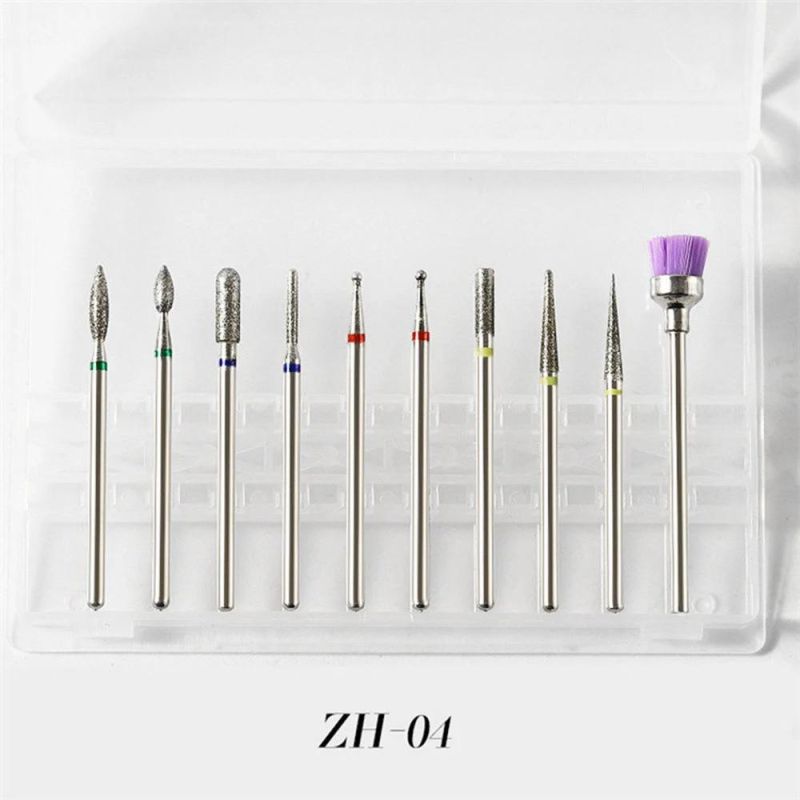 Wholesale Professional Bits Set Carbide Nail Drill Bits Tungsten Exfoliating Polishing Manicure Tool Nail Griding Head