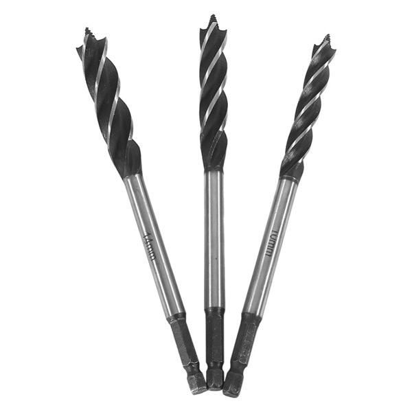 1 Set of 6 Hexagonal Shank Extended Woodworking Drill Set