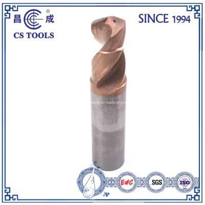Coated Tisin Solid Carbide 2 Flutes Twist Drill Bit for CNC Drilling