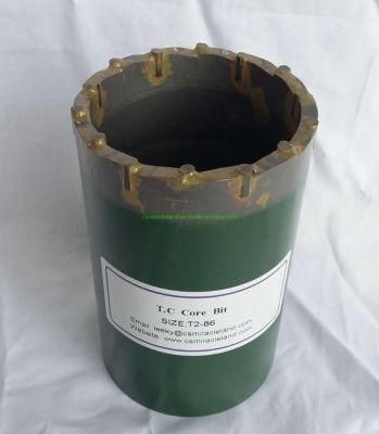 T2-86 Tungsten Carbide Core Drill Bit for Geotechnical Drilling