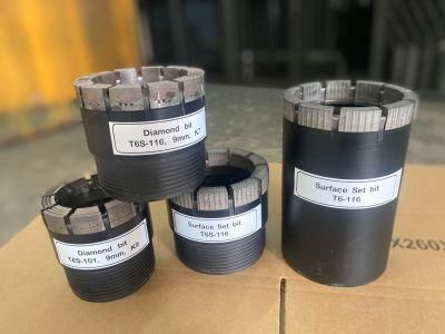 Surface Set Impregnated Diamond Core Bit, Dcdma Size Nqwl Hqwl Core Bit