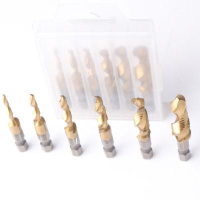 6PCS Titanium Combination Drill and Tap Set