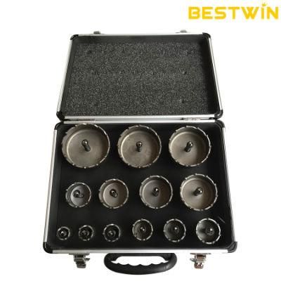 13PCS 19-75mm Diamond Coated Drill Bits Set Hole Saw Kit for Glass Marble