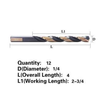 Much Popular HSS M2 or M35 Twist Drill with Split Point for Drilling Metal