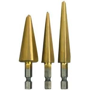 3PCS HSS Stepless Drill Bit Set