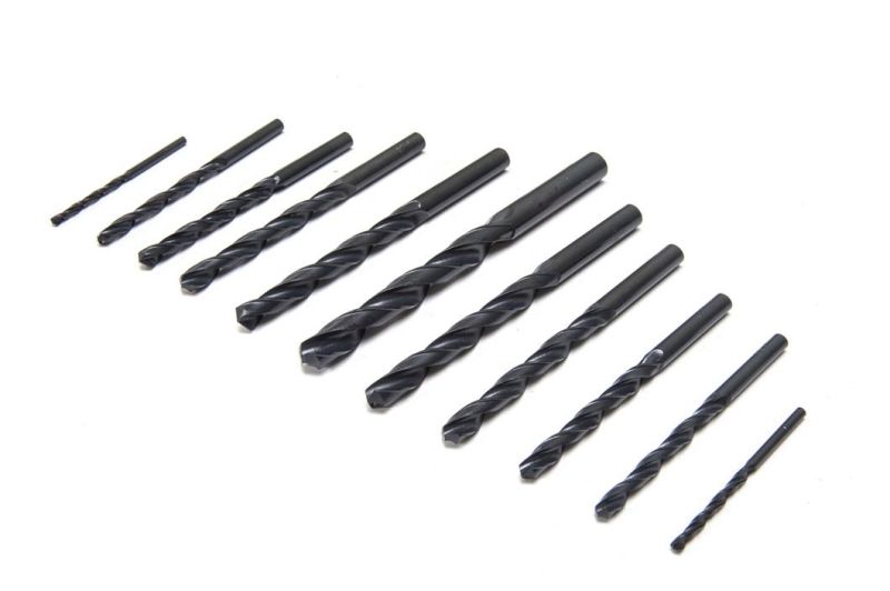 DIN 338 Black Finished HSS Twist Drill Bits for Soft Metal