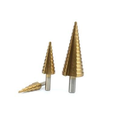Factory High Quality HSS Straight Shank Twist Step Drill Bits for Metal Drilling