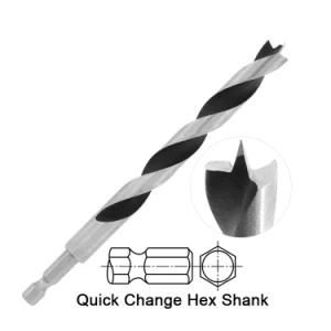 Power Tools HSS Customized Drill Bits Factory 1/4 Shank Brad Point Twist Drill Bit