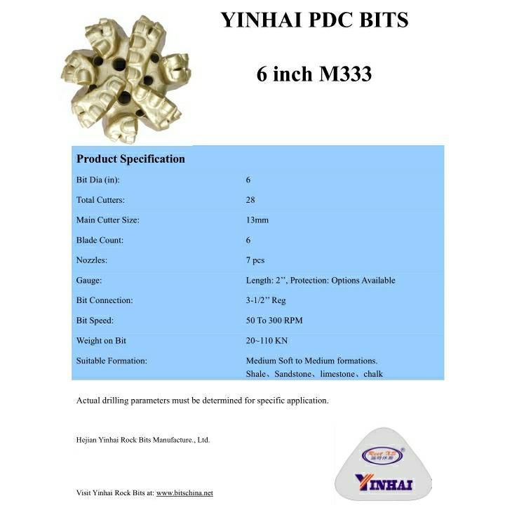 Diamond Core Drill Bit 6 Inch 152.4mm for Dard Rock