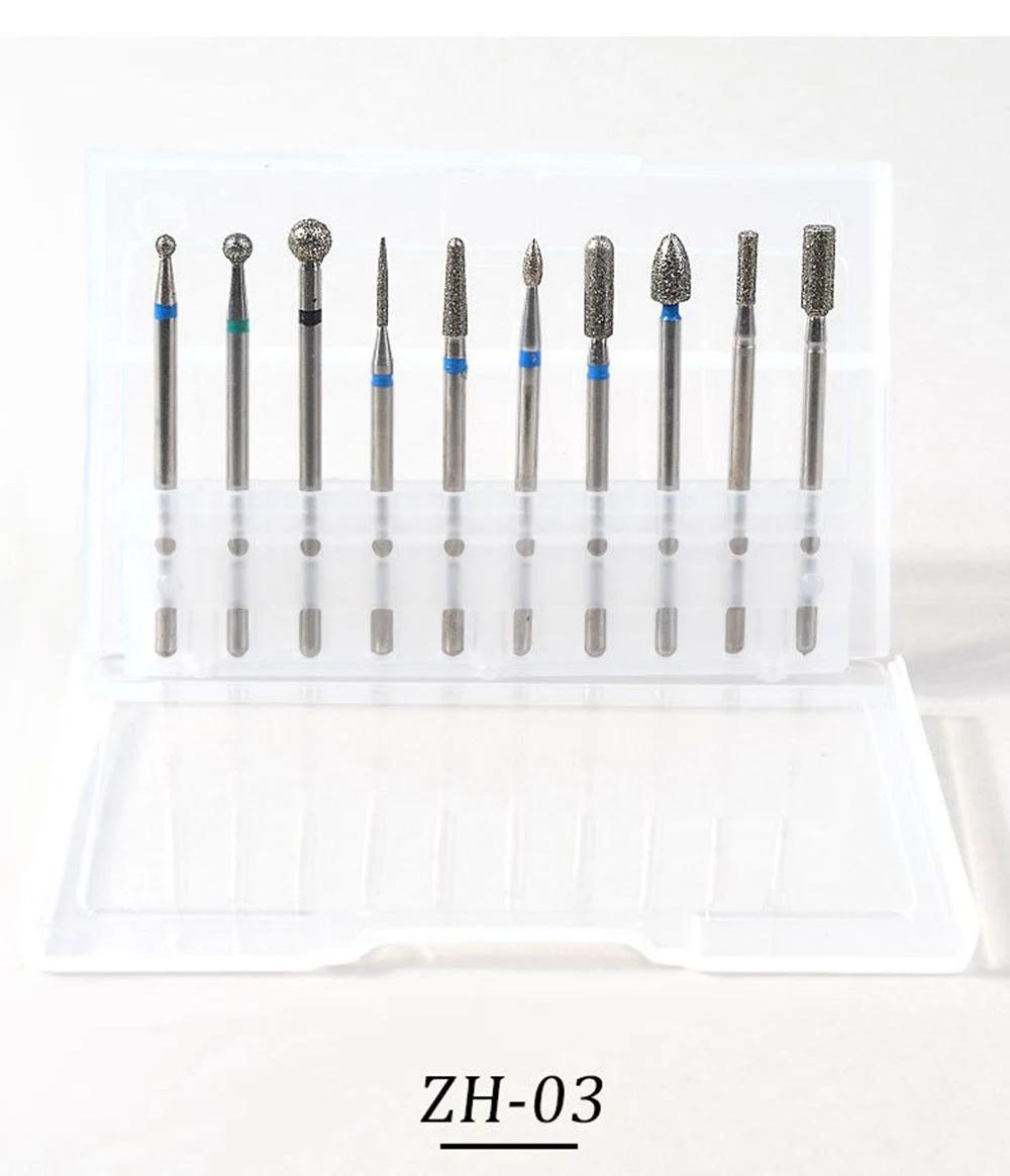 Wholesale Professional Bits Set Carbide Nail Drill Bits Tungsten Exfoliating Polishing Manicure Tool Nail Griding Head