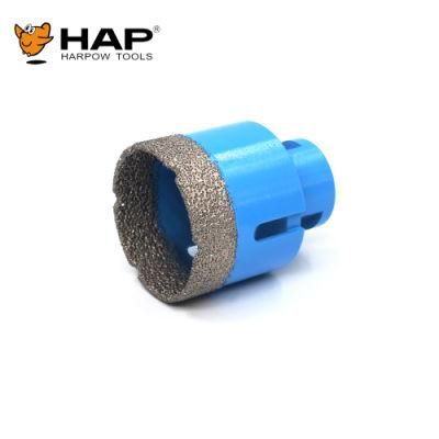 Glass Drilling Bit Brazed Diamond Core Drill Bit with Cooling Wax