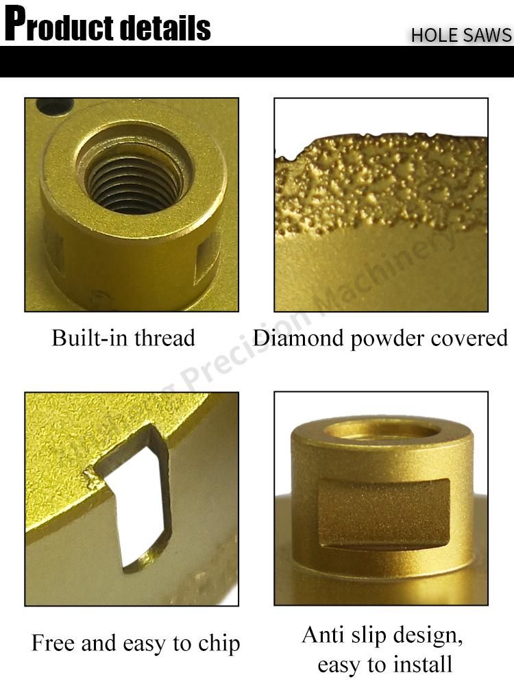 Pilihu Industry Quality Electroplated Diamond Hole Saw for Tile, Ceramic, Porcelain, Marble, Granite