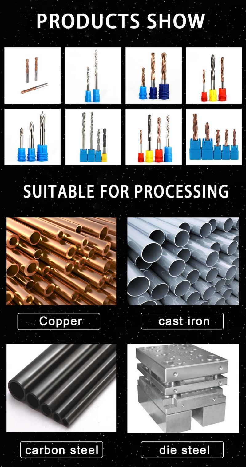 Manufactory Tungsten Carbide Drill Bits CNC Milling Cutter