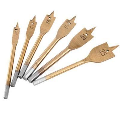 Woodworking Flat Drill Bit 6PCS/Set 10mm-25mm Steel