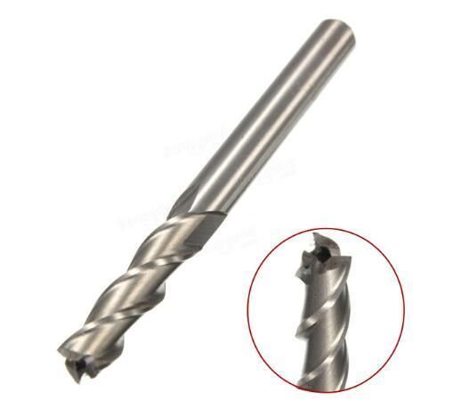 3 Flute HSS Aluminum End Mill Cutter Extended Bit