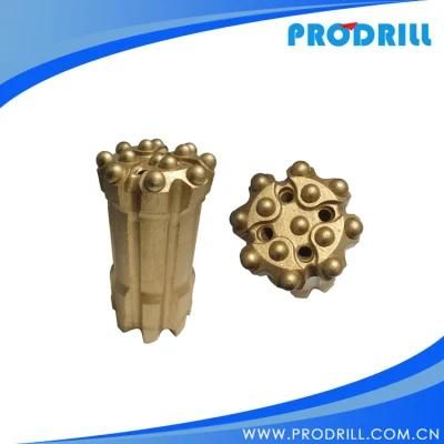 Thread Button Bit, T38-64mm, D. C., Retrac, 13buttons