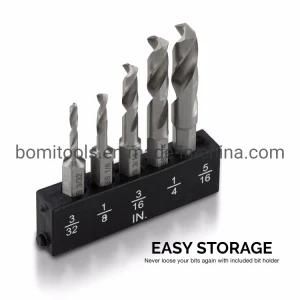Power Tools HSS Drill Bits Customized Factory M2 Stubby Hex Shank for Metal Drill Bit