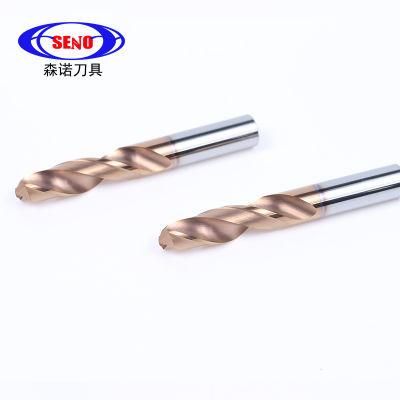 Seno Tungsten Carbide Twist Drill for CNC Machine HRC55 with Coating