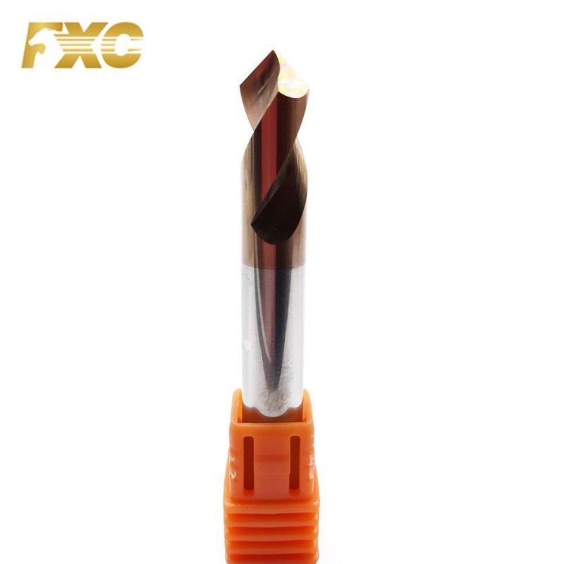 China Products High Speed 2 Flutes HRC55 Solid Carbide Drilling Bits