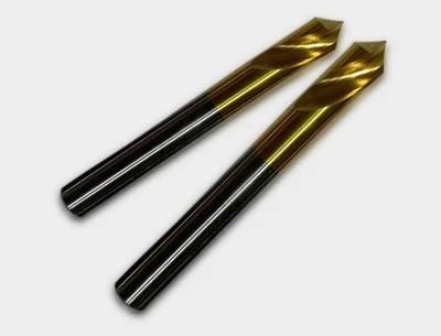 Flute Head 90 &deg; Lengthened Center Drill Lengthened Fixed-Point Titanium Coating Positioning Drill Bit Center Drill