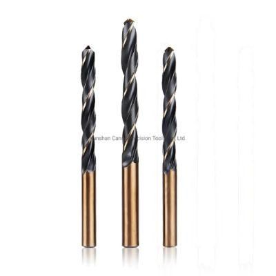 DIN 338 HSS6542 Shank Drill Bits with Black and Yellow Color