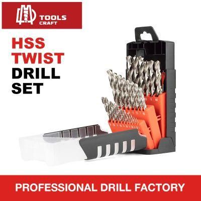 25 PCS HSS Cobalt Left Hand Drill Bit Set for Metal