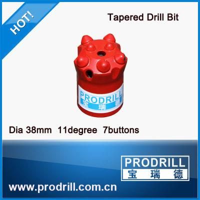 High Quality Tapered Drill Carbide Bit Q7-38-11 22-50 From Prodrill
