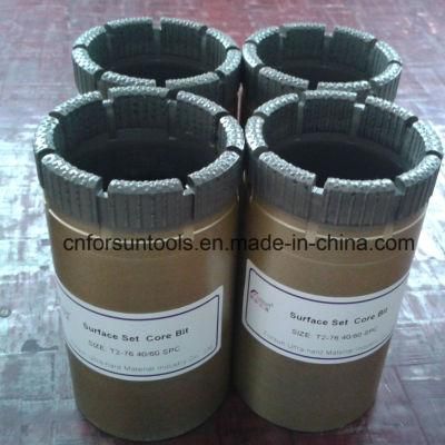 T2-76 Core Bit, 40/60spc, Semi-Round