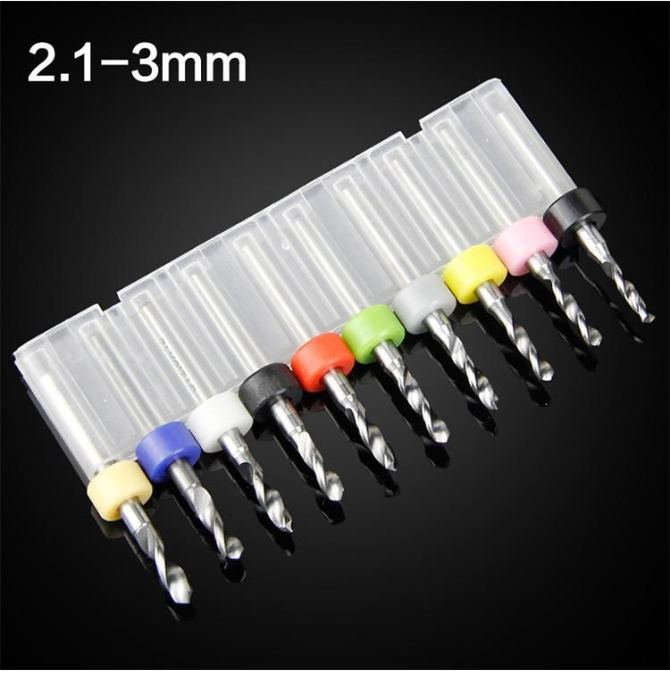 0.1 to 3.0mm Micro Mini Size Precision Twist Drill Bits for PCB Jewels