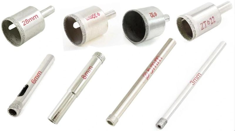 Core Drill Bits for Glass and Tiles with Diamond Material