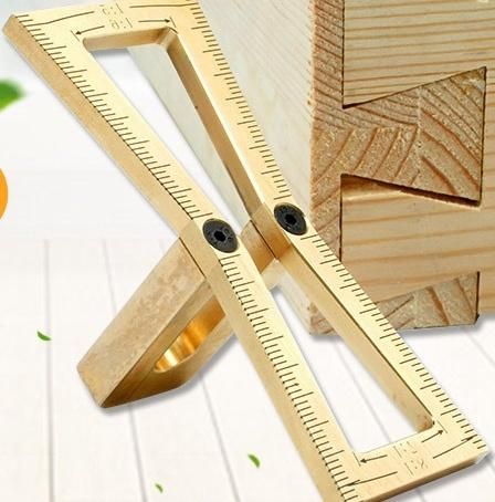 Woodworking Dovetail Dovetail Gauge, Planning Industrial Spacing Gauge, Scriber, Mortise and Tenon Drawing Gauge Large-Size Decoration Scriber