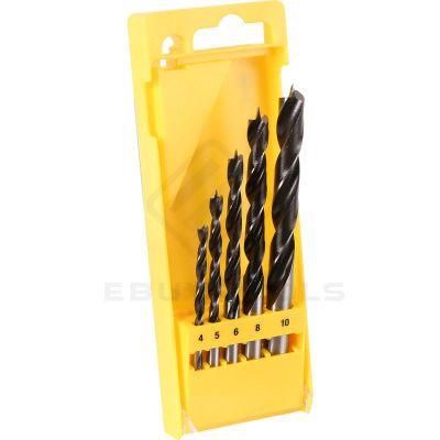 High Strength Chrome Brad Point Wood Drill Bit Set