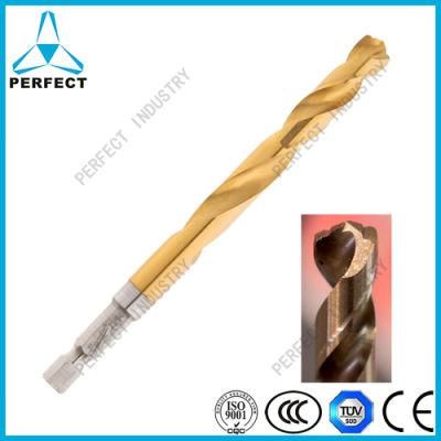 Variable Helix Chip Breaker Shockwavehex Shank HSS Impact Drill Bit