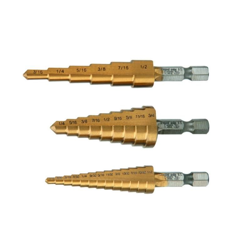 Titanium Nitride Coated Steel Carbide Step Drill Bit