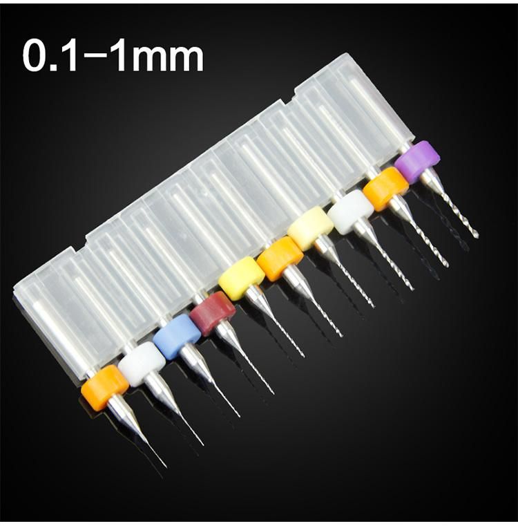 0.1 to 3.0mm Micro Mini Size Precision Twist Drill Bits for PCB Jewels