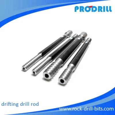 R25 R32 T38 T45 Drifting and Extension Mf Top Hammer Drill Rod for Tunneling