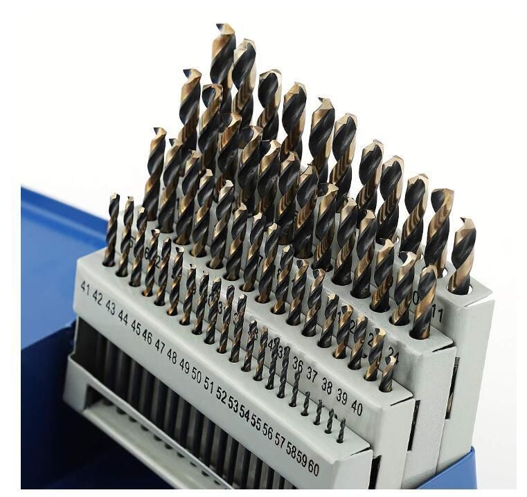 Black and Gold Finish, 118° Split Point, High Speed Steel with Metal Indexed Storage Case