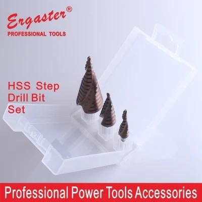 Cobalt Steel Step Drill Bit Set, 3 PC