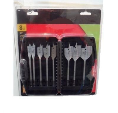 8PCS Wood Spade Drill Bits Wood Flat Drill Bits Set (SED-FD8)