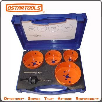 Bi-Metal and High Speed Steel HSS Hole Saw Set Hole Cutter Kit