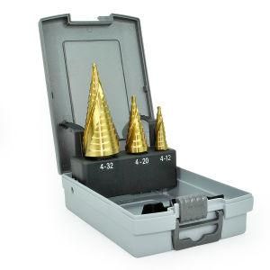 Power Tools Drill HSS Drills Bits 3PCS Spiral Grooved Step Set Twist Drill Bit