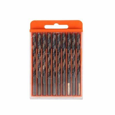 10PCS China Factory High Speed Steel Drill Bits Set for High Efficiency Working