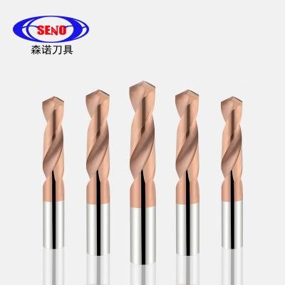 HRC55 CNC Lathe Turning Tools Solid Tungsten Carbide Drill Bit Straight Shank Twist Drill Bits