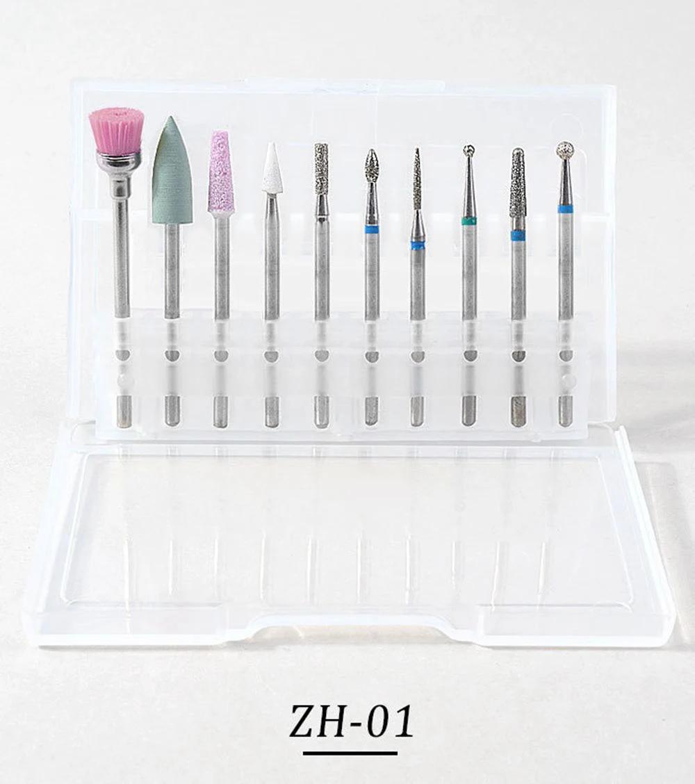 Wholesale Professional Bits Set Carbide Nail Drill Bits Tungsten Exfoliating Polishing Manicure Tool Nail Griding Head