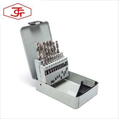 China Metal Drill Bit Suppliers Rolling Forged HSS Professional Twist Bits Set